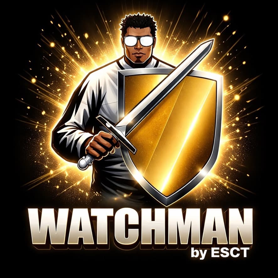 Watchman by ESCT — security and workforce platform logo with shield and wordmark